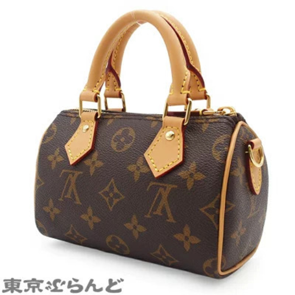 Louis Vuitton Monogram Bag Speedy Shoulder Canvas Brown